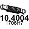 Выхлопная труба глушителя ASSO Peugeot 308 1 (T7, 4A, 4C) Хэтчбек 2.0 Bioflex 140 л.с. 2008 – 2012 YBX2 2 10.4004