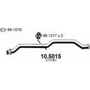 Выхлопная труба глушителя ASSO Citroen C5 1 (DC, DE, PF3) 2001 – 2004 ROL BP 10.5015