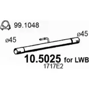 Выхлопная труба глушителя ASSO 10.5025 XS 28TSV 2403846