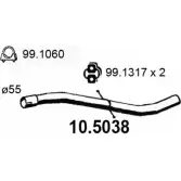 Выхлопная труба глушителя ASSO Z4FL 9 10.5038 2403858