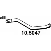 Выхлопная труба глушителя ASSO X 2NBJ0W 10.5047 Citroen Xantia 1 (X1, X2) Универсал 1.8 i 90 л.с. 1997 – 2003