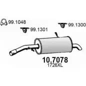 Задний глушитель ASSO VPWL6W 2403993 2FN 88 10.7078