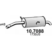 Глушитель ASSO 10.7088 Peugeot 308 1 (T7, 4A, 4C) Хэтчбек 1.6 16V 120 л.с. 2007 – 2025 4 013DS