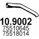 Выхлопная труба глушителя ASSO 10.9002 2404007 CM ENPK0