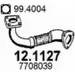 Выхлопная труба глушителя ASSO S XO78GS 12.1127 2404284