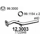 Выхлопная труба глушителя ASSO AJW NW8G 2404352 12.3003