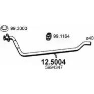 Выхлопная труба глушителя ASSO 2404381 263PDI J 12.5004