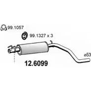 Резонатор ASSO X5W 5CUP 2404532 12.6099