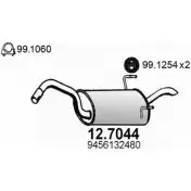 Глушитель ASSO 12.7044 49WJ 4 Fiat Ulysse (220) 1 Минивэн 1.8 (220.BB5) 99 л.с. 1997 – 2002