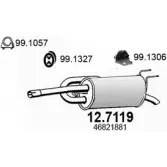 Глушитель ASSO Fiat Stilo (192) 1 Хэтчбек 2.4 20V (192xD1A. 192AxD12) 170 л.с. 2001 – 2007 8F1 2EI 12.7119