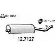 Глушитель ASSO Fiat Tempra (159) 2 Универсал 1.9 D (159.AG) 65 л.с. 1991 – 1996 12.7127 8R JV7ES
