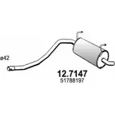 Глушитель ASSO ZA2 2Q4 12.7147 Fiat Panda (169) 2 Хэтчбек 1.2 Natural Power 60 л.с. 2007 – 2011