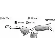 Глушитель ASSO G8NX R 12.8039 2404759