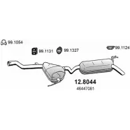 Глушитель ASSO 7 LWRVFZ 2404763 12.8044