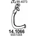 Выхлопная труба глушителя ASSO UQ NF6 2404904 14.1066