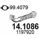 Выхлопная труба глушителя ASSO BMP9 H 14.1086 2404920