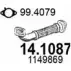 Выхлопная труба глушителя ASSO 14.1087 J4LQ O1 2404921