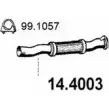 Выхлопная труба глушителя ASSO 9 BYZW Ford Escort 7 (FA, GAL, ABL) Хэтчбек 1.3 Endura 60 л.с. 1995 – 1998 14.4003