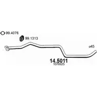 Выхлопная труба глушителя ASSO 2404966 14.5011 93N GL