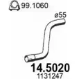 Выхлопная труба глушителя ASSO 14.5020 Ford Mondeo 3 (GE, BWY) Универсал 2.0 16V DI / TDDi / TDCi 90 л.с. 2000 – 2007 Y 0Y7U