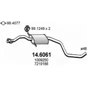 Резонатор ASSO SGDB 1D Ford Escort 7 (FA, GAL, AFL) Седан 1.8 Zetec 16V 105 л.с. 1995 – 1995 14.6061