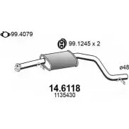 Резонатор ASSO 14.6118 YBLW 7 Ford Mondeo 3 (GE, B4Y) Седан