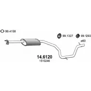 Резонатор ASSO W FMG52T 14.6120 Ford Mondeo 4 (CA2, BA7) Универсал 1.6 Ti 120 л.с. 2010 – 2015