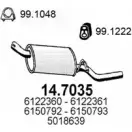 Глушитель ASSO 14.7035 2405118 H 0K6B