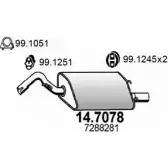 Глушитель ASSO O93 7O 14.7078 2405159