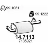 Глушитель ASSO 2405190 14.7113 S5V35 QT