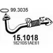 Выхлопная труба глушителя ASSO 15.1018 M OFJ1W 2405286