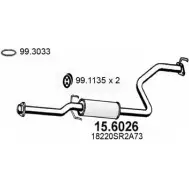 Резонатор ASSO Honda CR-X 4FZH UH 15.6026