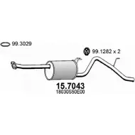 Глушитель ASSO S DLIP Honda Logo 1 (GA) 1996 – 2001 15.7043