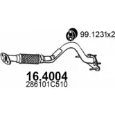 Выхлопная труба глушителя ASSO 16.4004 2405391 D7OF X