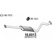 Резонатор ASSO 16.6013 Hyundai Getz (TB) 1 Хэтчбек 1.1 67 л.с. 2005 – 2009 018 SJM