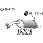 Глушитель ASSO 16.7016 Z RCUW9 Hyundai Getz (TB) 1 2002 – 2011