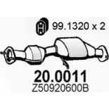 Катализатор ASSO Mazda 323 (BJ) 6 Седан 1.5 16V 88 л.с. 1998 – 2001 20.0011 LEL HOOJ