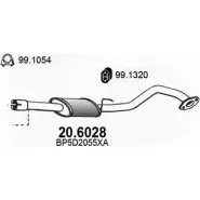 Резонатор ASSO 20.6028 Mazda MX-5 (NB) 2 Кабриолет 1.6 16V 110 л.с. 1998 – 2005 O85I2 4H