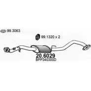 Резонатор ASSO Mazda MX-5 (NB) 2 Кабриолет 1.6 16V 110 л.с. 1998 – 2005 20.6029 L I35RJ