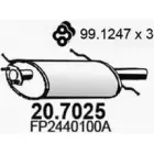 Глушитель ASSO 20.7025 Mazda 626 (GF) 5 Седан 2.0 115 л.с. 1997 – 2002 AX8JV H