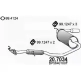 Глушитель ASSO 20.7034 E 6U4ZN 2405576