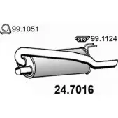 Глушитель ASSO 24.7016 V5 OWR 2405729