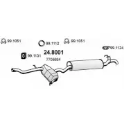 Глушитель ASSO EDN OL 2405757 24.8001