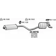 Глушитель ASSO 2405767 Q0QG X1W 24.8016