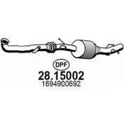 Сажевый фильтр ASSO YEC KX 28.15002 Mercedes A-Class (W169) 2 Хэтчбек 2.0 A 200 CDI (1608. 1608) 136 л.с. 2004 – 2012