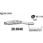 Резонатор ASSO CJ NS4 28.6048 Mercedes C-Class (W202) 1 Седан 2.0 C 200 D (2022) 88 л.с. 1996 – 2000