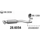 Резонатор ASSO 28.6054 HACH 3 Mercedes C-Class (S203) 2 Универсал 1.8 C 230 Kompressor (2040) 192 л.с. 2004 – 2007