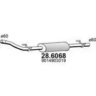 Резонатор ASSO 28.6068 NP8 8TM Mercedes Sprinter (903) 1 Фургон 2.1 308 CDI 82 л.с. 2000 – 2006