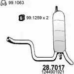 Глушитель ASSO GC C86B Mercedes E-Class (S124) 1 Универсал 3.0 E 300 T Turbo D 4 matic (1293) 147 л.с. 1993 – 1996 28.7017