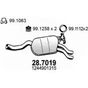 Глушитель ASSO Mercedes E-Class (W124) 1 Седан 2.5 E 250 Turbo D (1228) 126 л.с. 1993 – 1995 J4PC3 1 28.7019